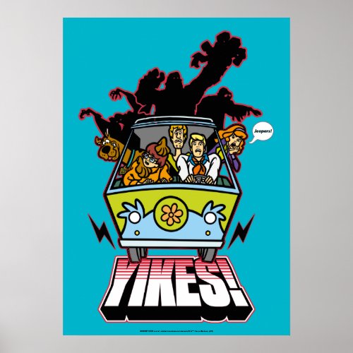 Mystery Machine Yikes Graphic Poster