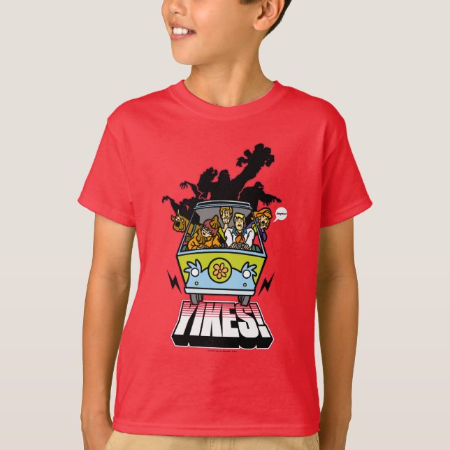 Mystery Machine "Yikes!" Graphic T-Shirt (Front)