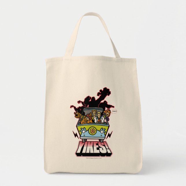 Mystery Machine "Yikes!" Graphic Tote Bag (Front)