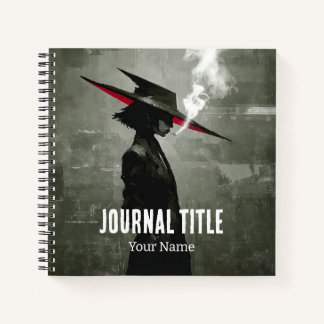 Mystery Noir Journal — Custom Name & Title