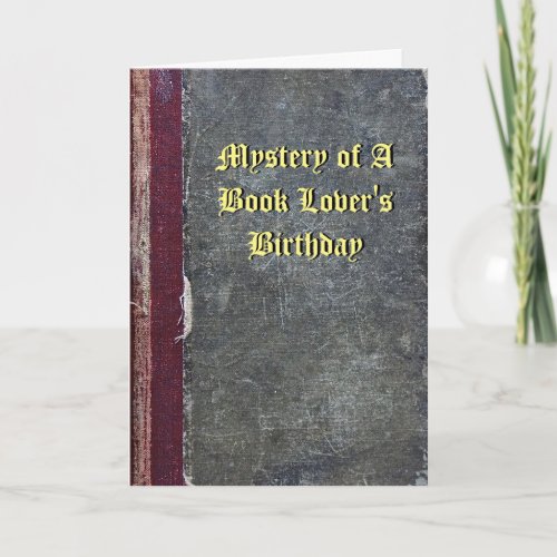 Mystery of a Book Lovers Birthday Card