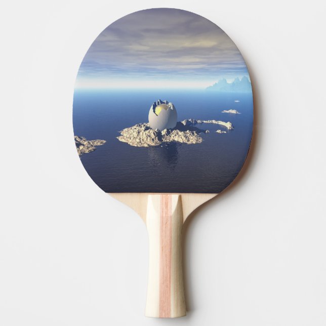 Mystery of Giant Egg At Sea Ping Pong Paddle (Front)