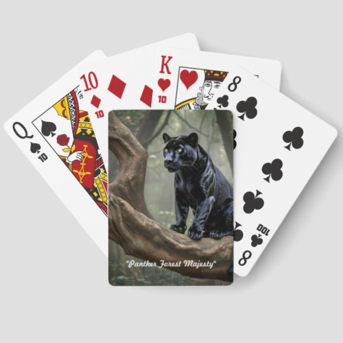 Mystery Panther on Branch Canasta Cards