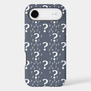 Mystery question mark riddle puzzle blue-gray iPhone 17 air case