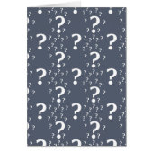 Mystery question mark riddle puzzle blue-grey (Front)
