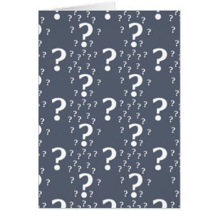 Mystery question mark riddle puzzle blue-grey