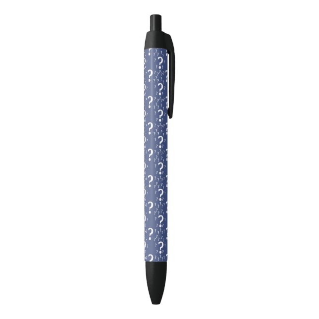 Mystery question mark riddle puzzle blue pen (Bottom (Vertical))