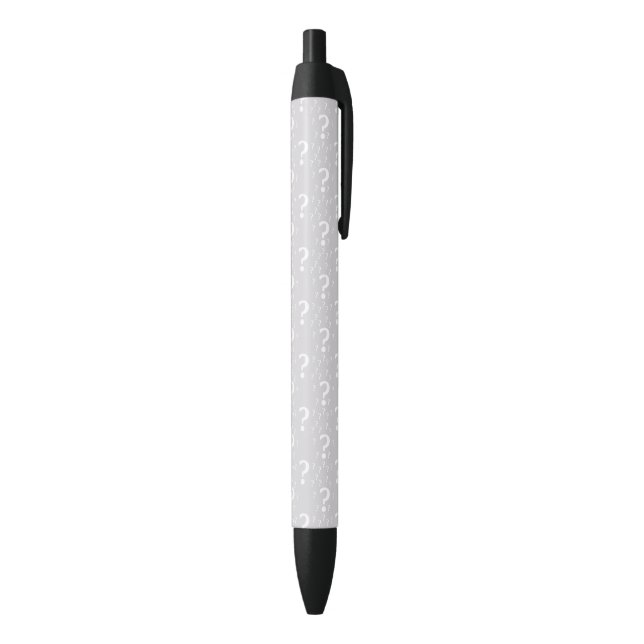 Mystery question mark riddle puzzle light gray pen (Bottom (Vertical))