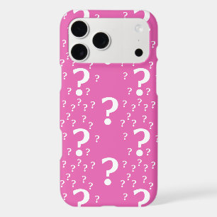 Mystery question mark riddle puzzle pink iPhone 17 pro max case