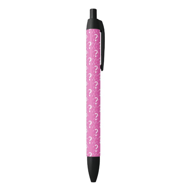 Mystery question mark riddle puzzle pink pen (Bottom (Vertical))