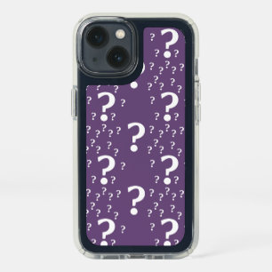 Mystery question mark riddle puzzle purple speck i iPhone 13 case