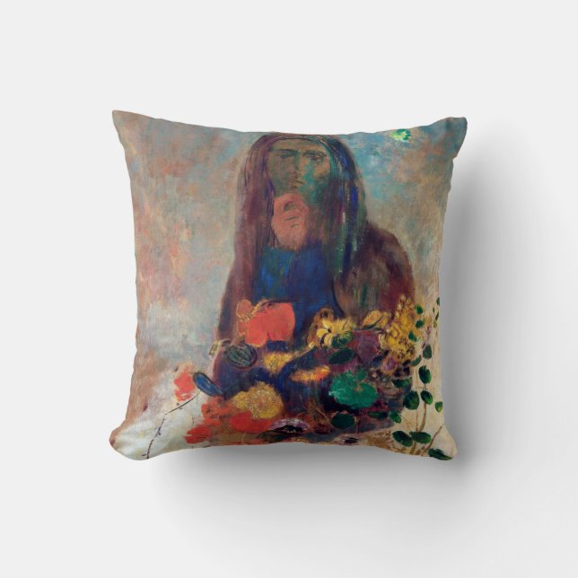 Mystery, Redon Throw Pillow (Front)