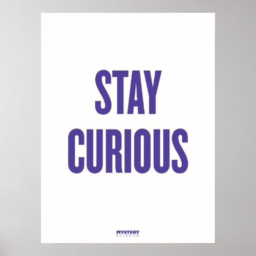 Mystery Science Stay Curious Poster