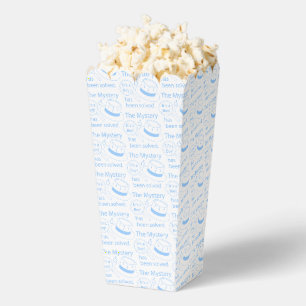 Mystery Solved It's a Boy! Popcorn Favor Boxes