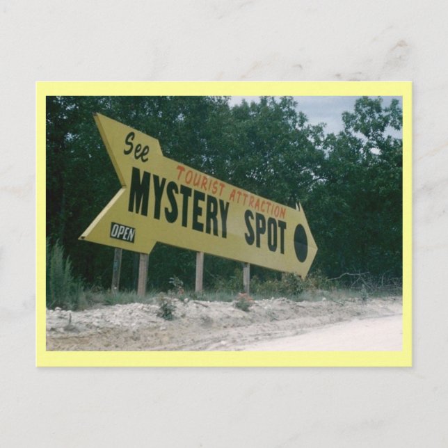 Mystery Spot, Florida Tourist Attraction Vintage Postcard (Front)