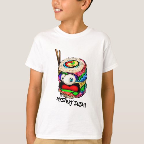 Mystery Sushi Cartoon T_Shirt