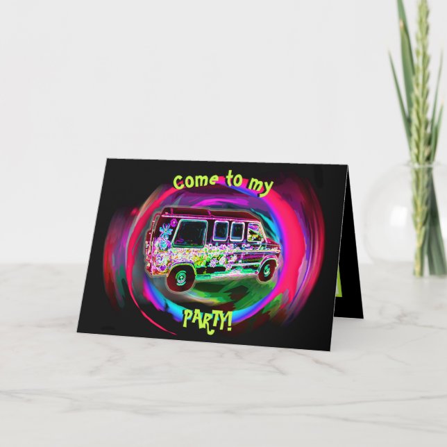 Mystery Van Party Card (Front)