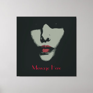 Mystery Woman Wrapped Canvas