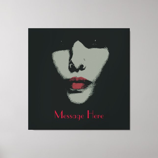 Mystery Woman  Wrapped Canvas Print (Front)