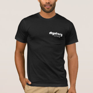 Mystery Writing Custom T-Shirt -Stacked White Logo