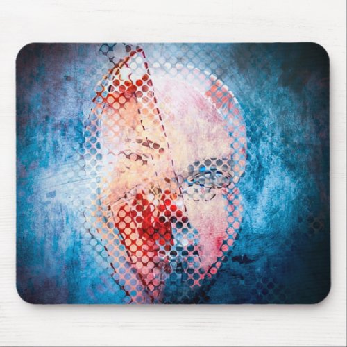 Mystic abstract mask mouse pad