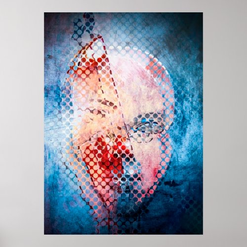 Mystic abstract mask poster