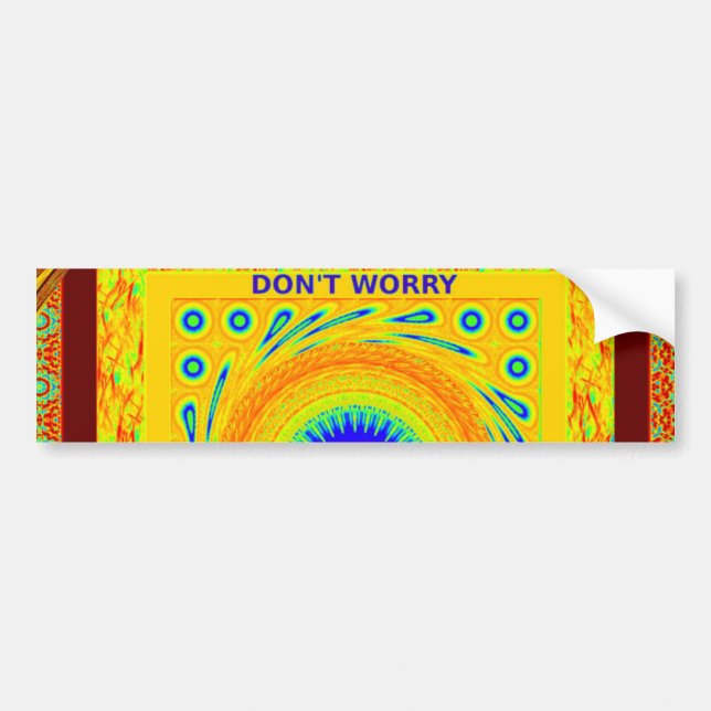 Mystic African Eye Wall Art: A Cyan Gaze Bumper Sticker (Front)
