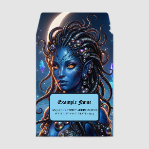 Mystic Alien Queen – Guardian of the Crystal Realm Envelope Mailers