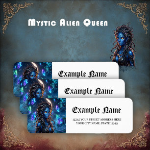 Mystic Alien Queen – Guardian of the Crystal Realm Label