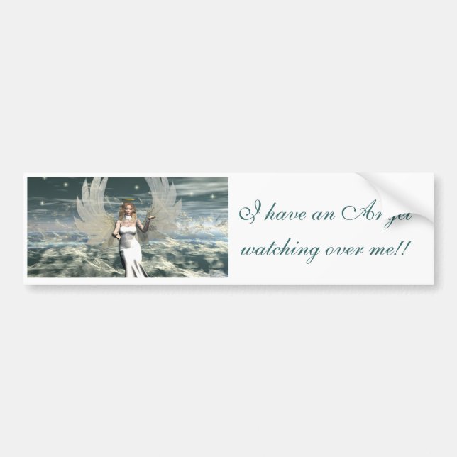 Mystic Angel Bumper Sticker (Front)