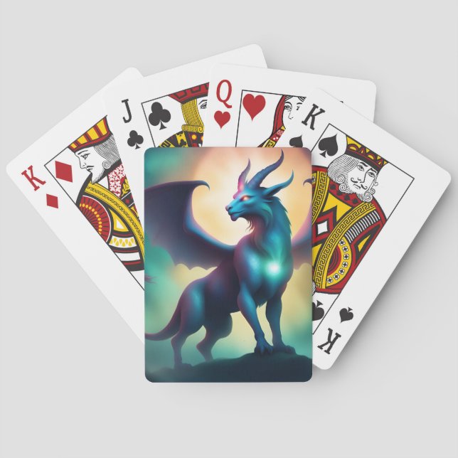 mystic animal poker cards (Back)