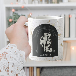 Mystic Aquarius Zodiac Stars Horoscope Coffee Mug