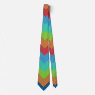 Mystic Arrow Striped Pattern Neck Tie