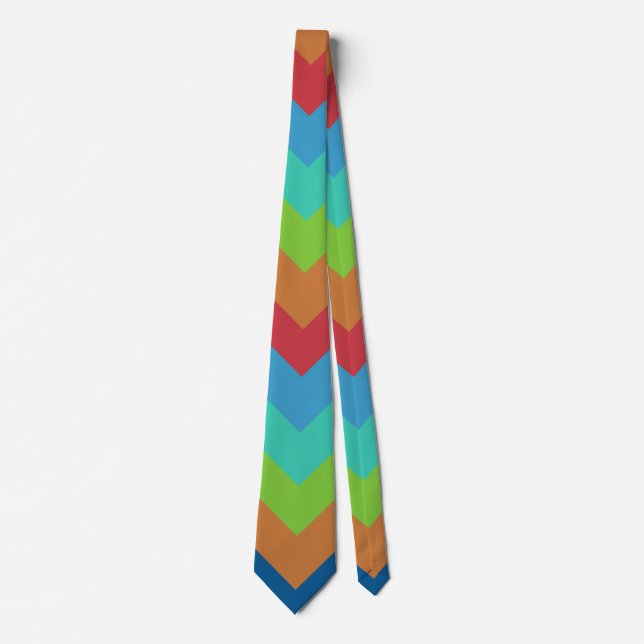Mystic Arrow Striped Pattern Neck Tie (Front)