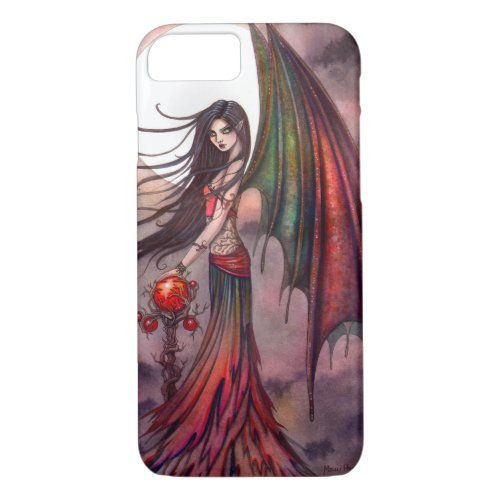 Mystic Autumn Gothic Fairy Vampire Fantasy Art iPhone 87 Case