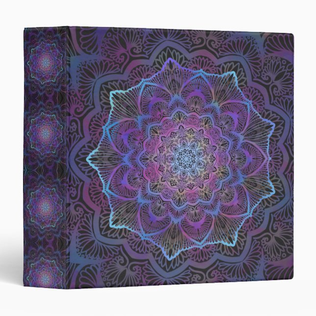Mystic Bloom Mandala  Binder (Front/Spine)