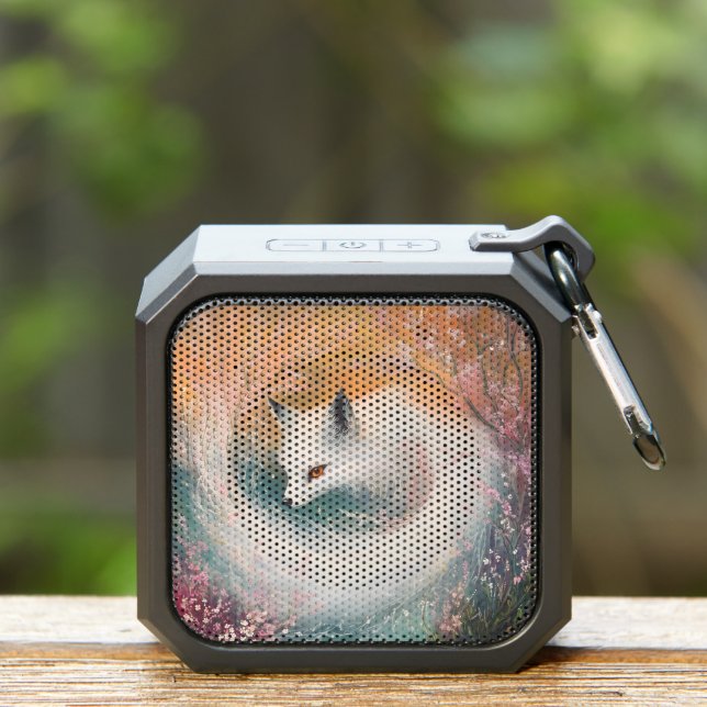 Mystic Bloom Spring Fox Watercolor Bluetooth Speaker (Insitu(Outdoor))
