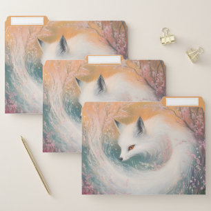Mystic Bloom Spring Fox Watercolor File Folder
