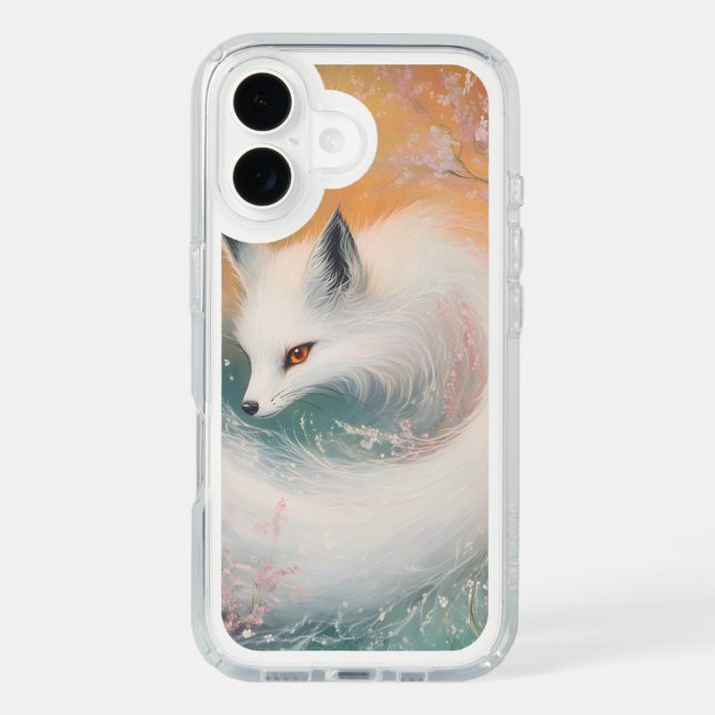Mystic Bloom Spring Fox Watercolor Speck iPhone Case (Front)