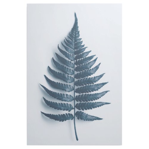 Mystic Blue Fern Elegant Botanical Art Print