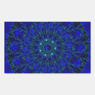 Mystic Blue Rose.jpg Rectangular Sticker