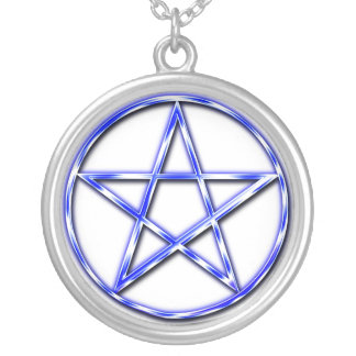 Mystic Blue Silver Plated Necklace