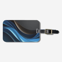 Mystic Blue Traveler Luggage Tag