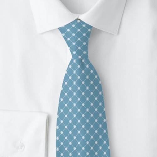 Mystic Blue Trellis Neck Tie