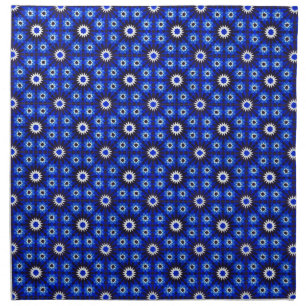 Mystic Blue Zellige Geometry Cloth Napkin