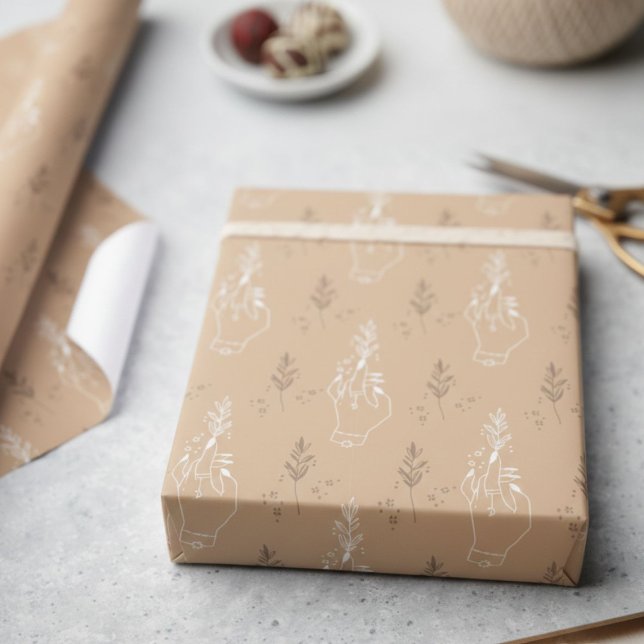 Mystic Bohemian Beige Wrapping Paper (Creator Uploaded)
