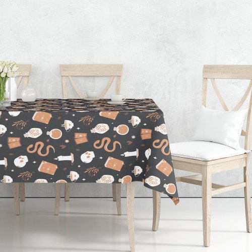 Mystic Boho Crystal Halloween Tablecloth