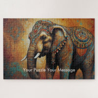 Mystic Boho Elephant Mandala
