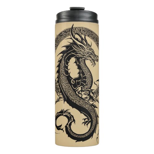 Mystic Brews Dragon Celtic Minimalist Drinkware H Thermal Tumbler