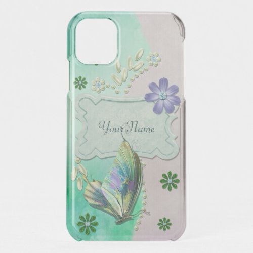 Mystic Butterfly 2 Jeweled iPhone 11 Case